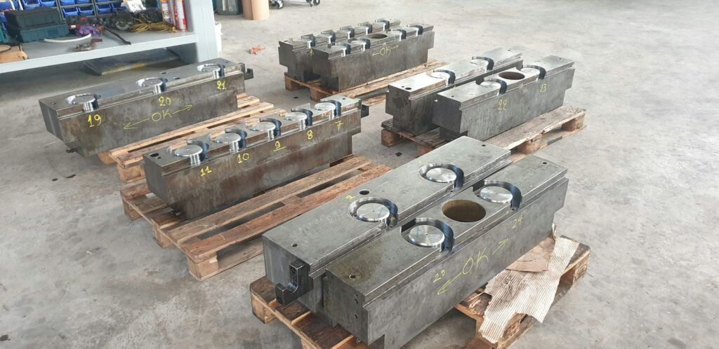 Cylinder modules assembled with new hydraulic pistons